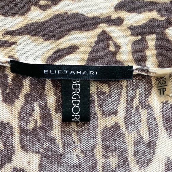 Elie Tahari Silk Cashmere Animal Print Sweater XS - Picture 4 of 14